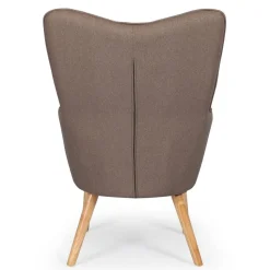 Fauteuil scandinave Tissu Taupe