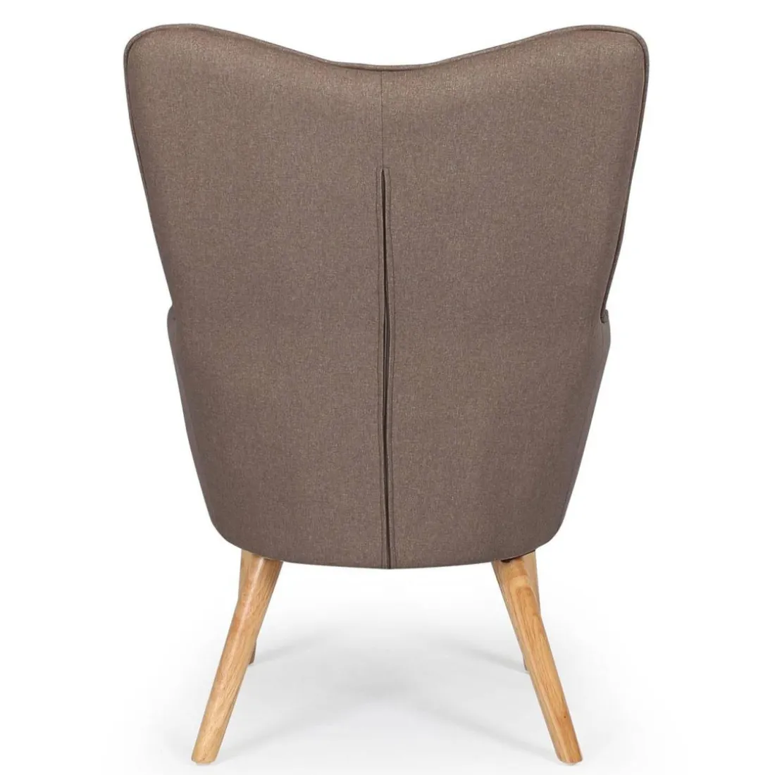 Fauteuil scandinave Tissu Taupe