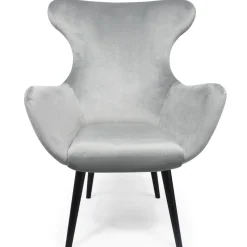 Fauteuil Velours Argent SHEEP