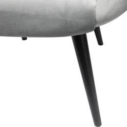 Fauteuil Velours Argent SHEEP