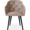 Fauteuil Velours Beige RIONE