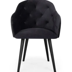 Fauteuil Velours Noir RIONE