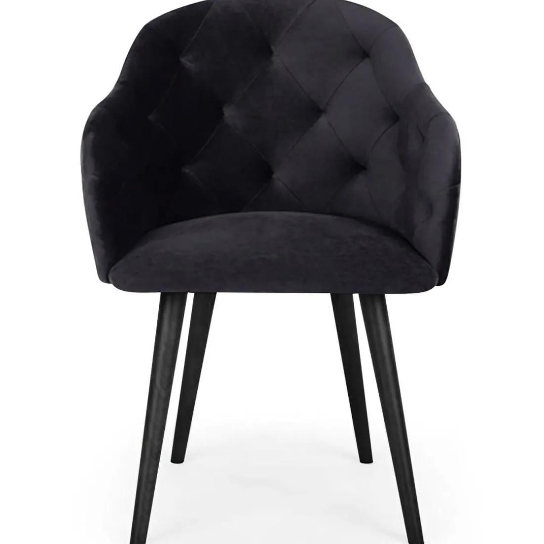 Fauteuil Velours Noir RIONE