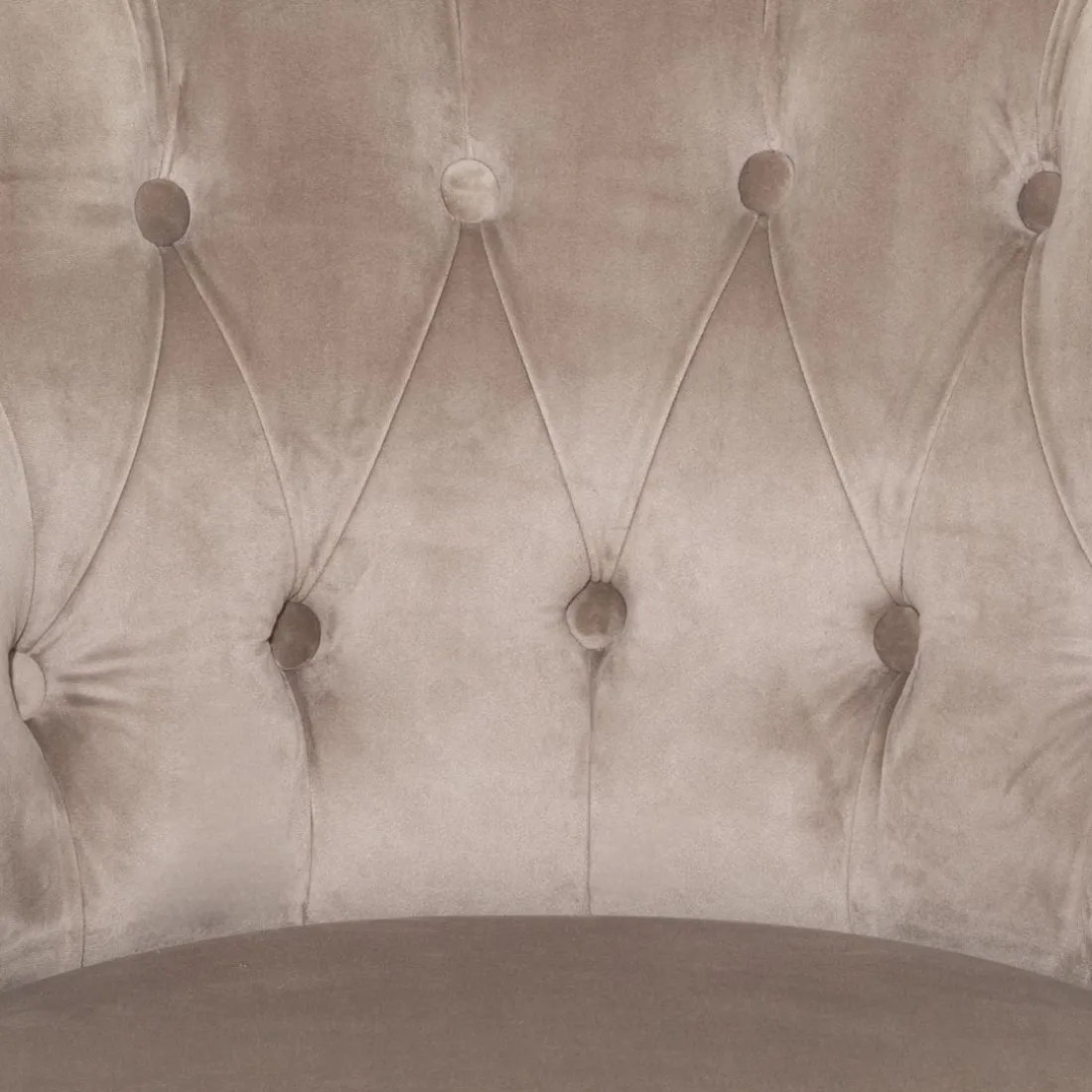 Fauteuil Velours Taupe