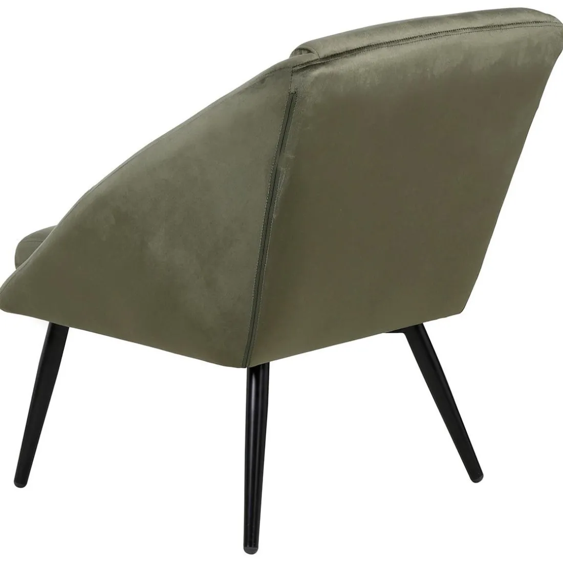 Fauteuil velours vert foncé