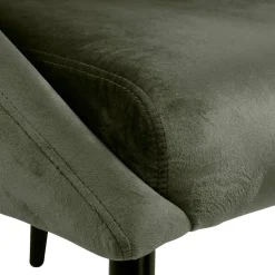 Fauteuil velours vert foncé