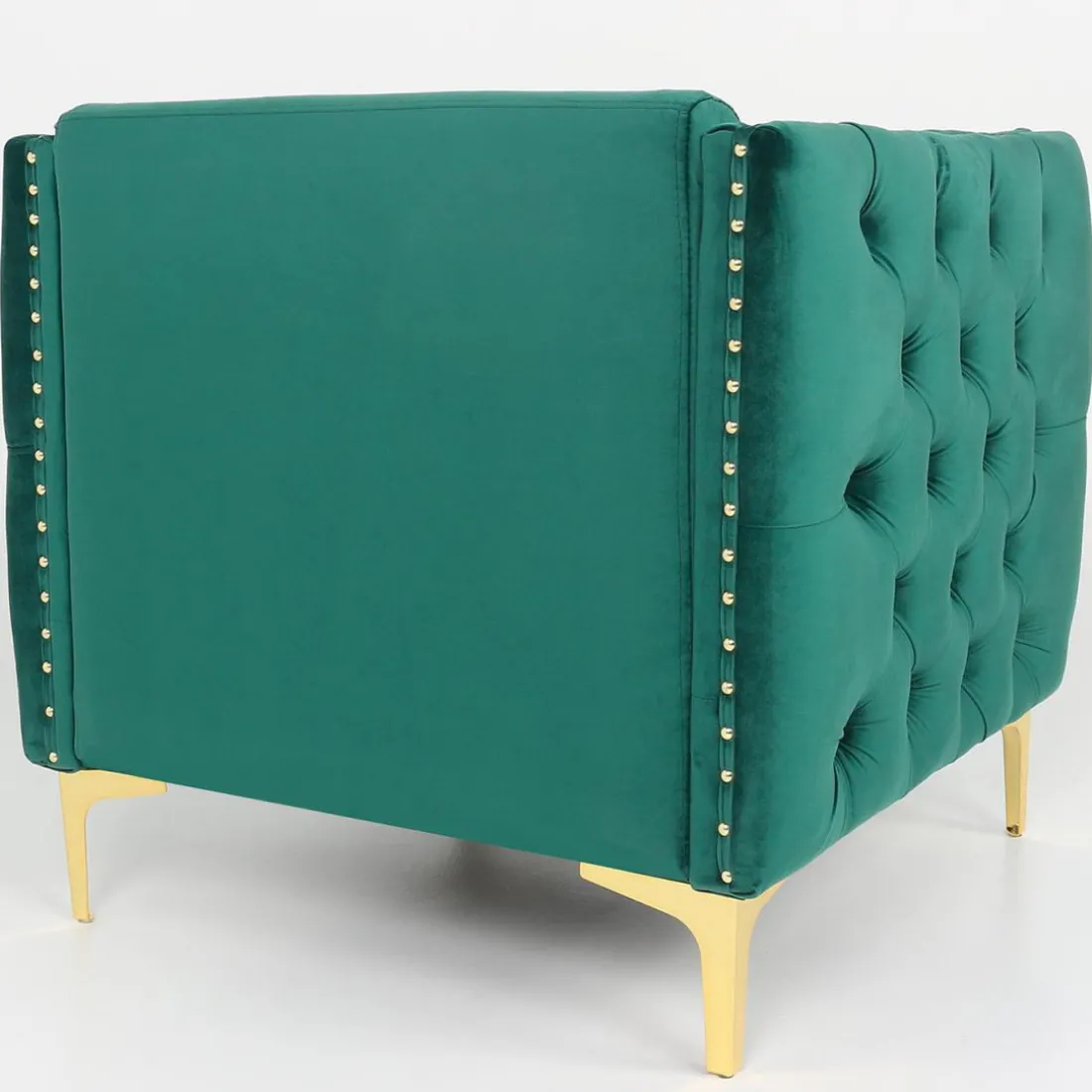 Fauteuil Velours Vert MURRAY