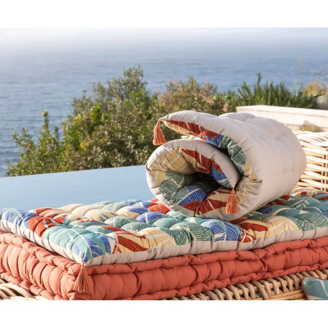 Futon HOANI imprimé Hawaïen