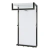 Garderobe murale 6 crochets et tringle Blanc