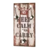 Garderobe murale Keep Cool marron 4 crochets