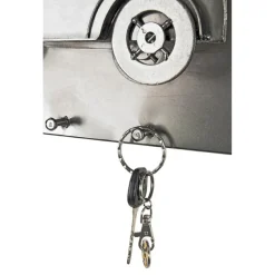 garderobe murale métal chromé foncé en relief AUTO
