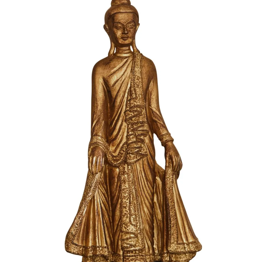 Gautama statuette bouddha dorée