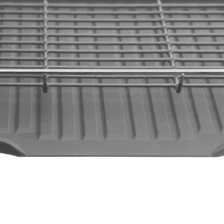 Égouttoir métal 2 niveaux avec plateau