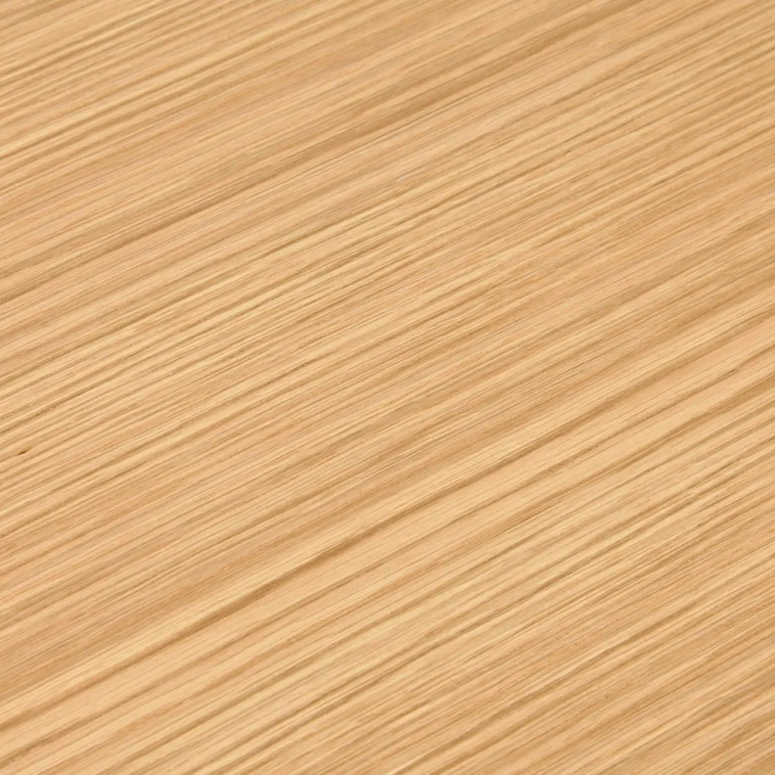 Grand bureau de direction en angle 'XLINE' en bois finition naturelle et structure blanche