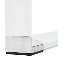 Grand bureau de direction droit 'XLINE' en bois blanc