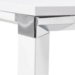 Grand bureau de direction en angle 'XLINE' en bois blanc