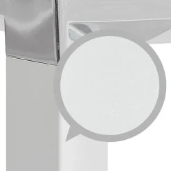 Grand bureau de direction en angle 'XLINE' en bois blanc