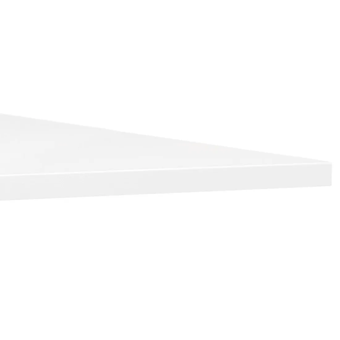 Grand bureau pliable 'FLEXO' blanc sur roulettes