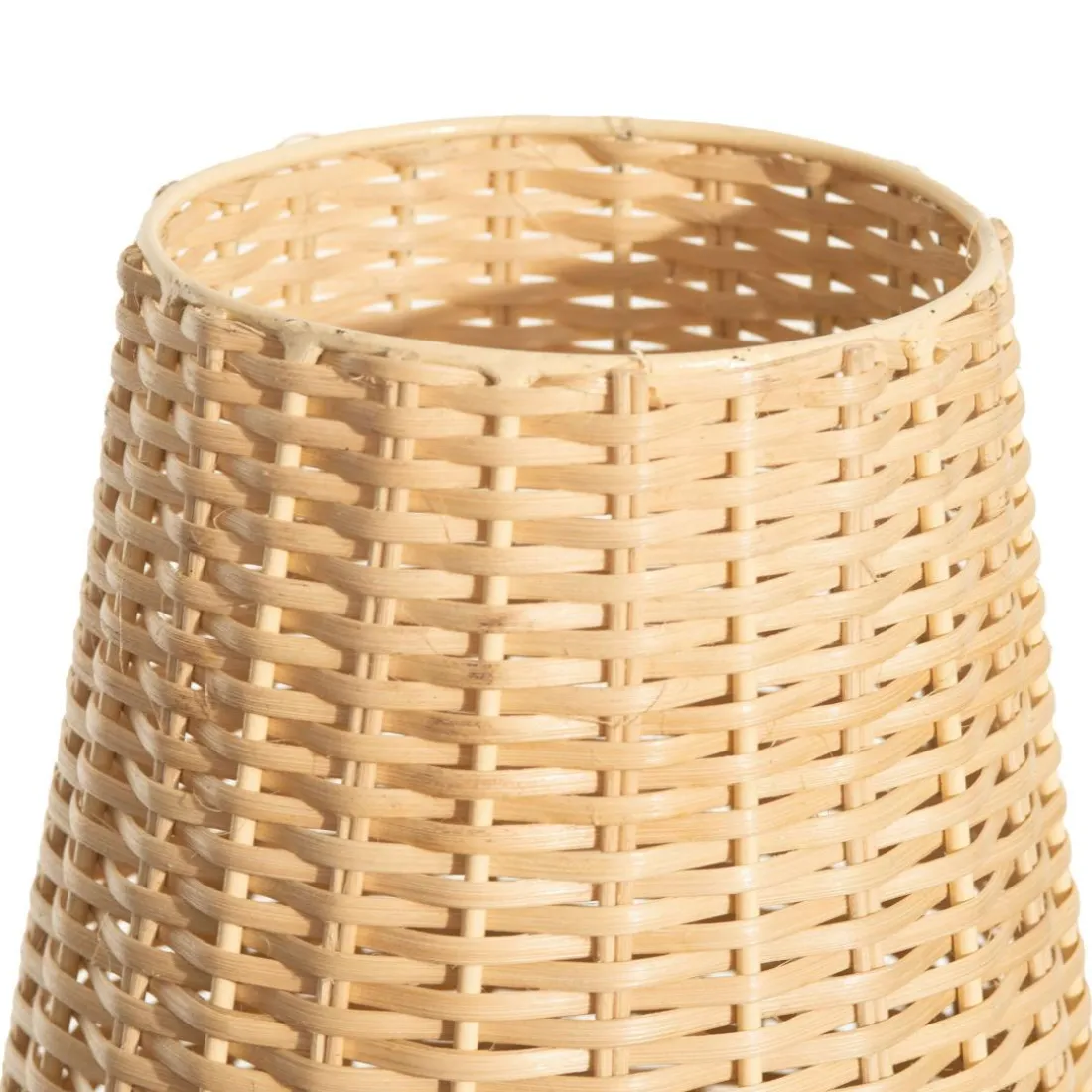 Grand vase en bambou tresse Vannier