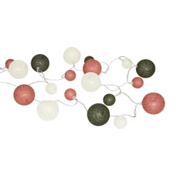 Guirlande LED en coton Multicolore