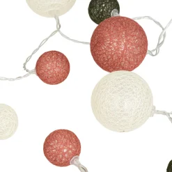 Guirlande LED en coton Multicolore