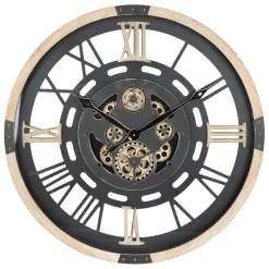 Horloge mécanique bois