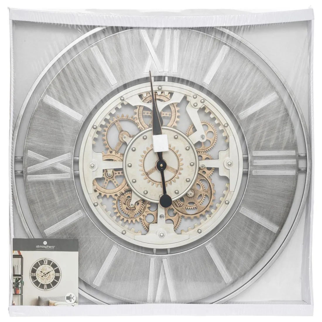 Horloge mécanique Soul en métal D70cm