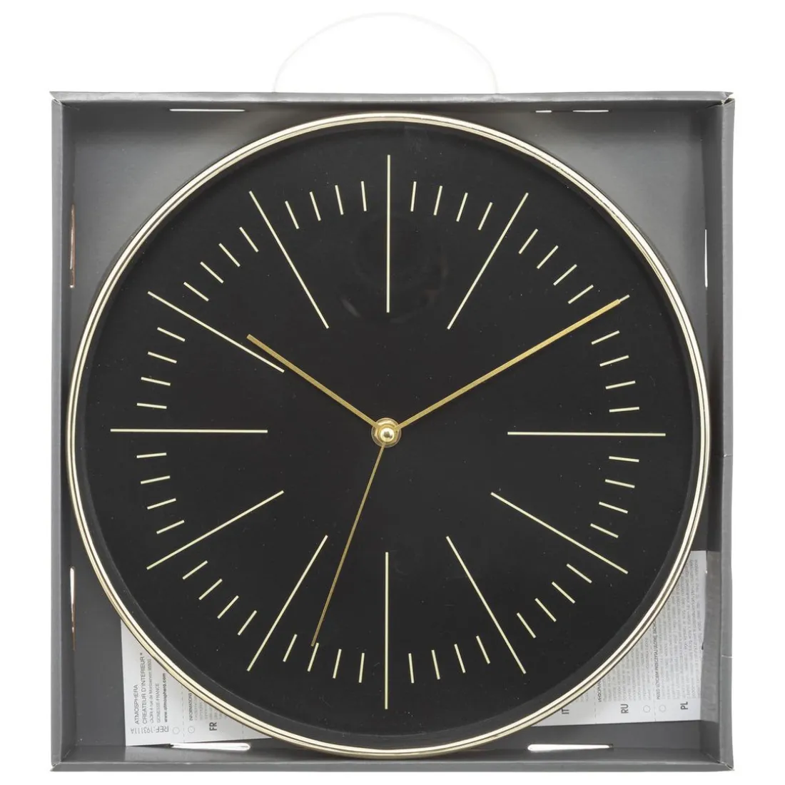 Horloge verre rose et noir