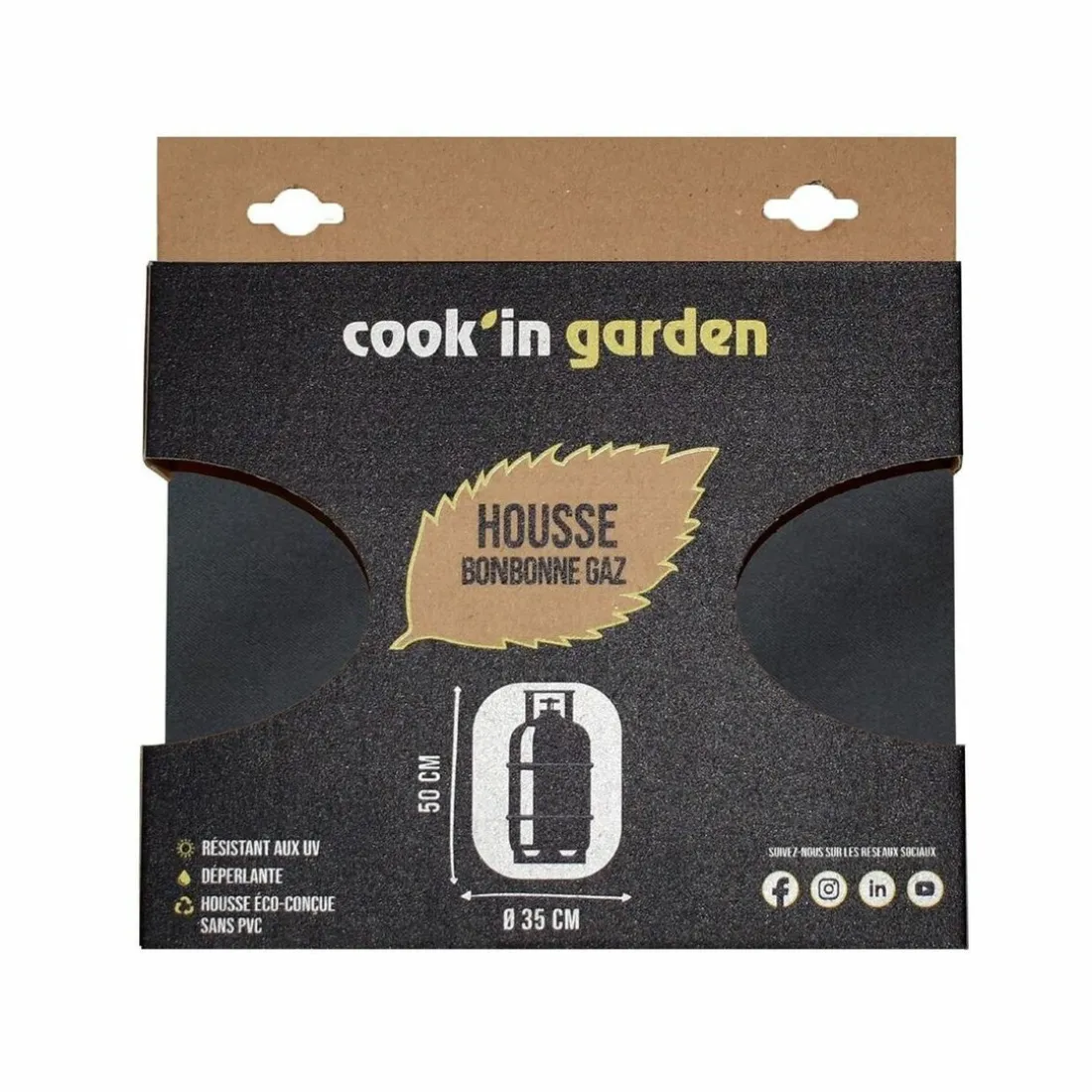 Housse pour Bouteille de gaz Diamètre 35 x H 50 cm
