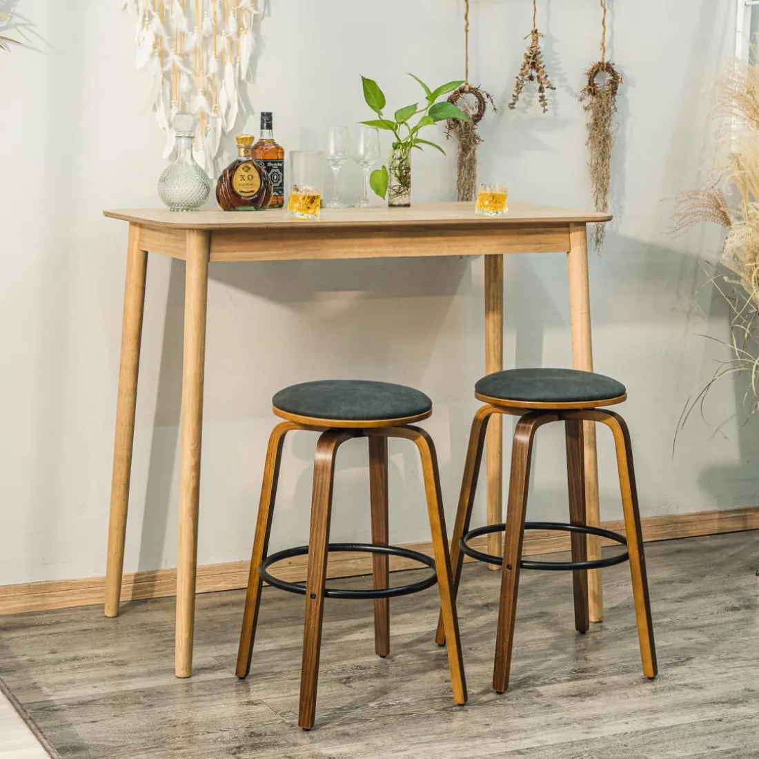 La table de bar TRADITION design rustique et épuré 4 personnes