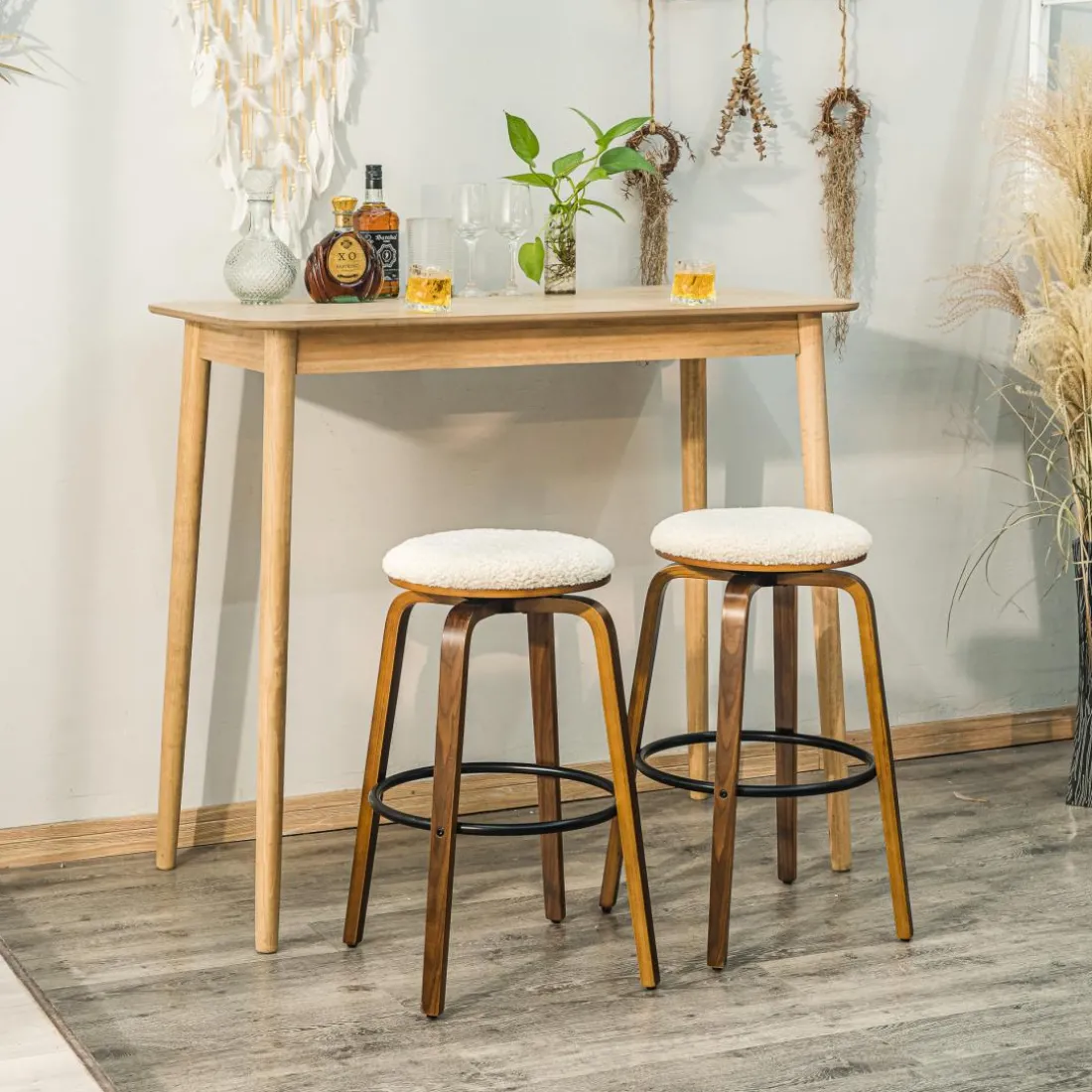 La table de bar TRADITION design rustique et épuré 4 personnes