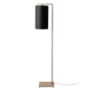 Lampadaire Boston sable abat-jour noir