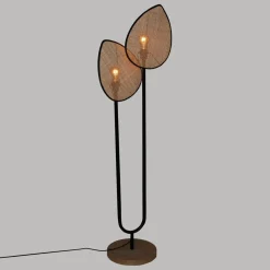 Lampadaire droit en métal