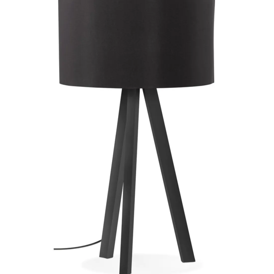 Lampe à poser design 'SPRING MINI' avec abat-jour et trépied noir