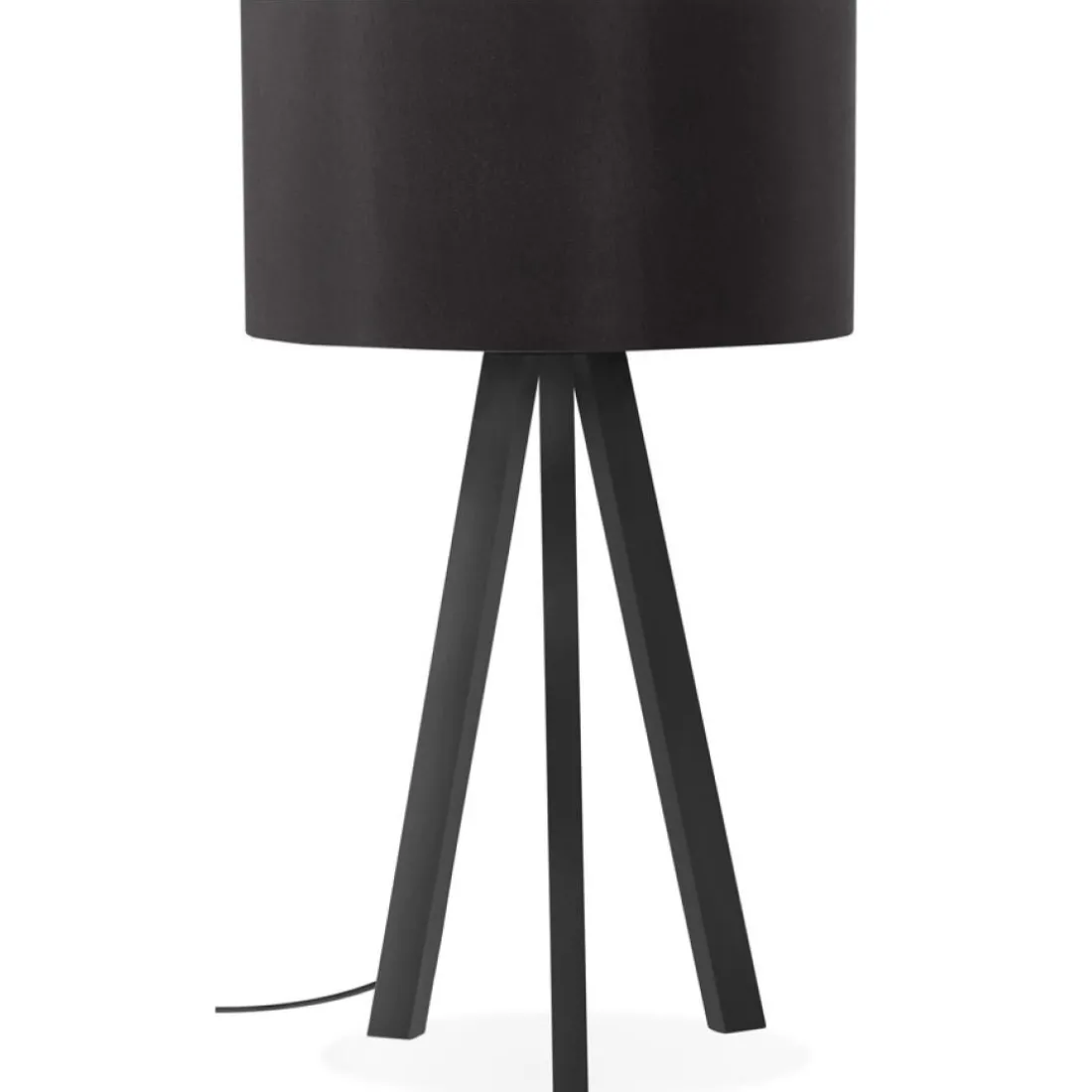 Lampe à poser design 'SPRING MINI' avec abat-jour et trépied noir