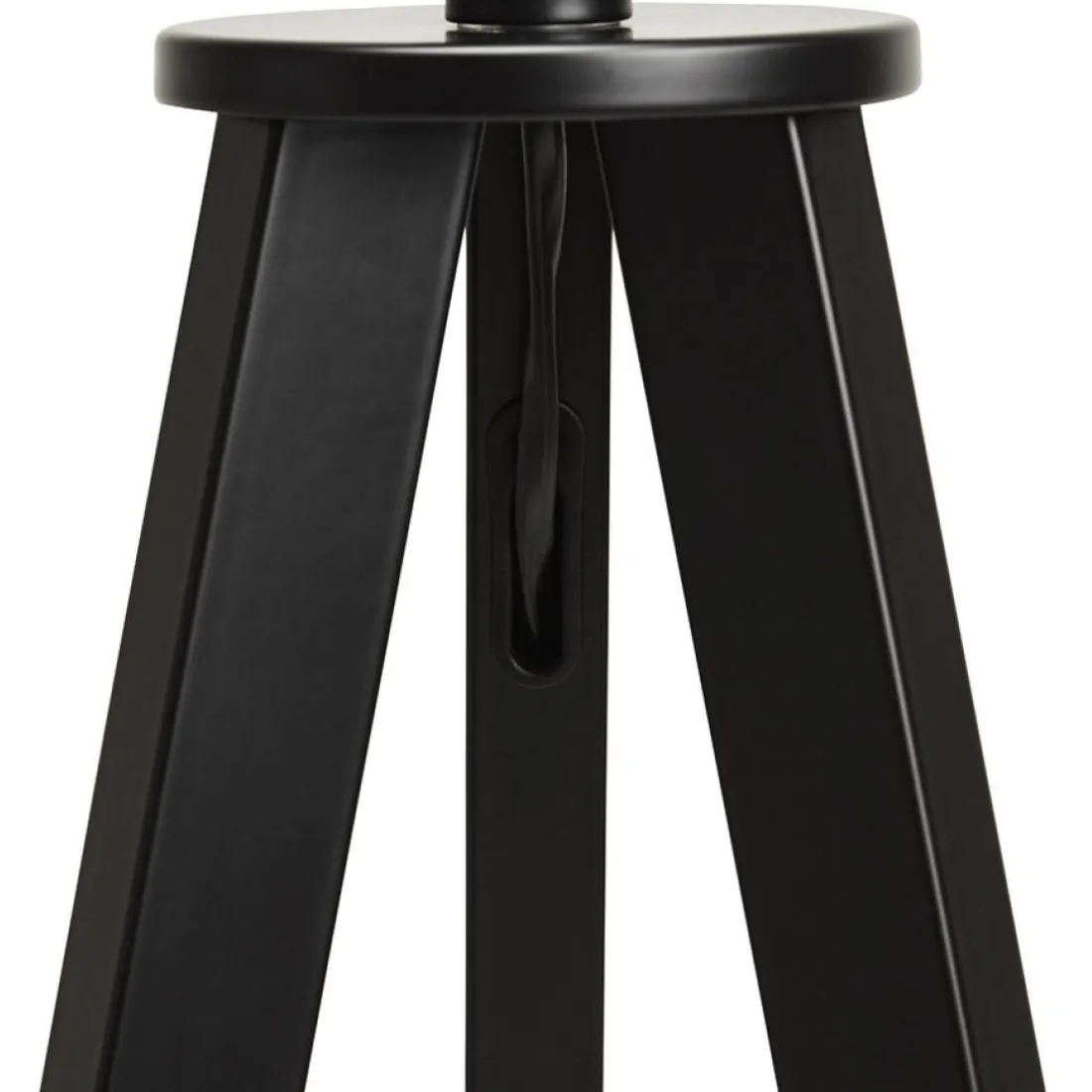 Lampe à poser design 'SPRING MINI' avec abat-jour et trépied noir