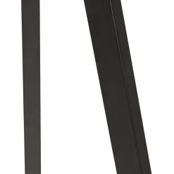 Lampe à poser design 'SPRING MINI' avec abat-jour gris et trépied noir