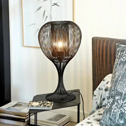 Lampe à poser en Métal Noir