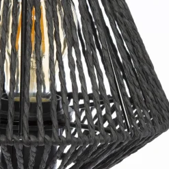 Lampe Corde Noir Jily