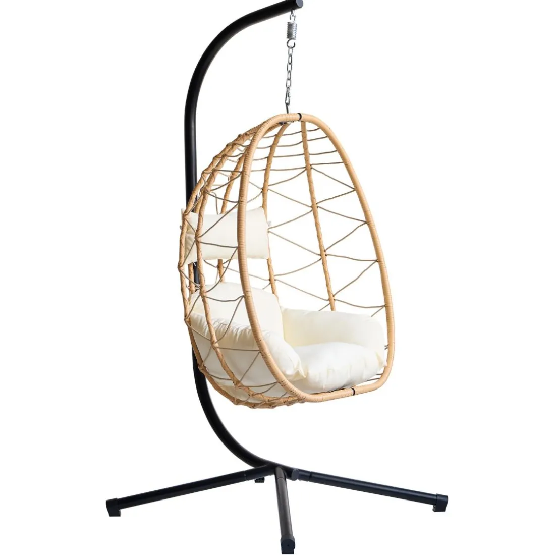Le fauteuil suspendu VENICE style scandinave marron