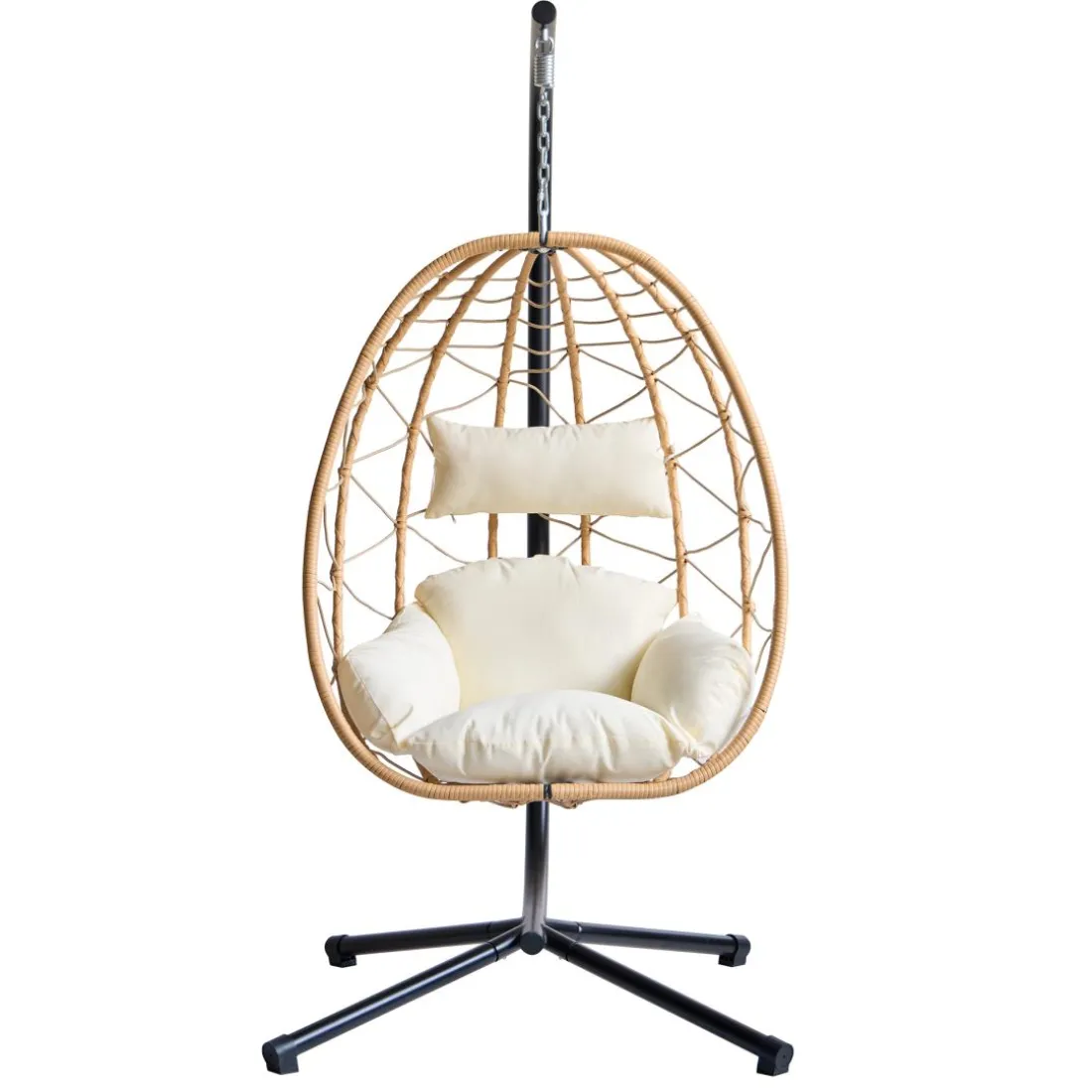 Le fauteuil suspendu VENICE style scandinave marron