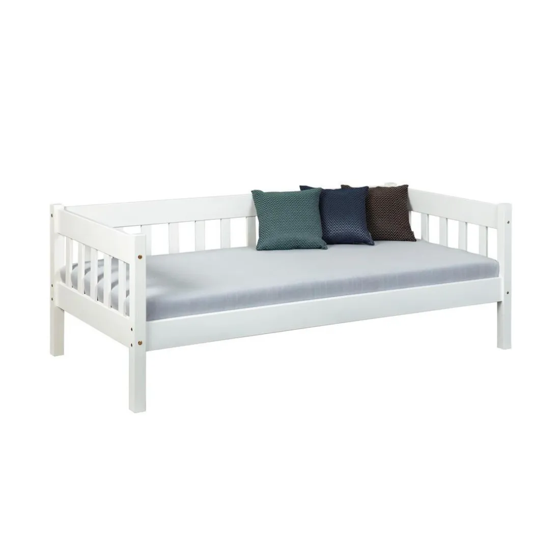 Lit Banquette SINTRO 90X200 Vernis Blanc