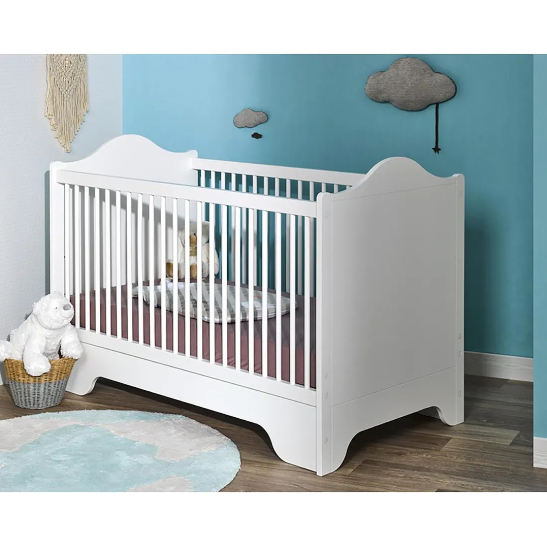 Lit bébé 70 x 140 OCCITANE évolutif