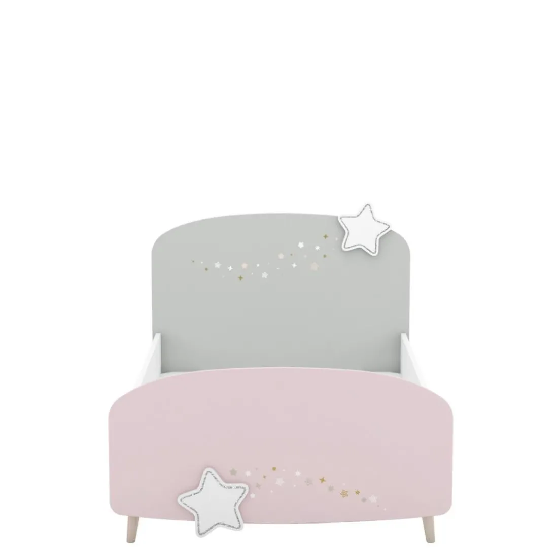 Lit Enfant étoiles rose blanc