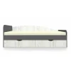 Lit enfant 90x200cm Gris et Bois clair