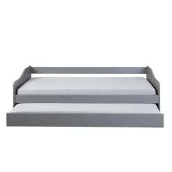Lit Gigogne en Bois Massif Gris