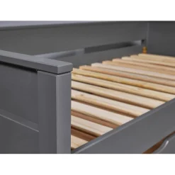 Lit multi fonction DREAM THE FUTURE Gris 90x200 Sommiers inclus Matelas non inclus
