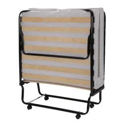 Lit Pliant 90x190cm + matelas mousse 24kg et housse de protection