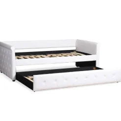 Lit simple gigogne Garry Simili Blanc