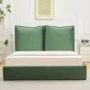 Lit-coffre Coussino sommier relevable Velours